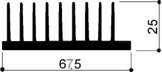 Code Kunst. FM2112: Aluminium-Kühlkörper in Stäben