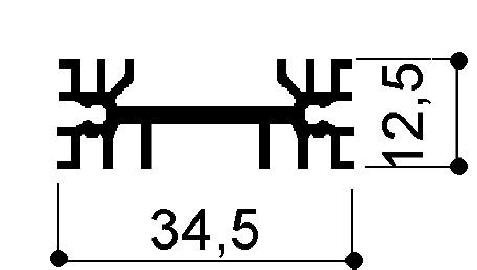 Code Kunst. FM406: Aluminium-Kühlkörper in Stangenform