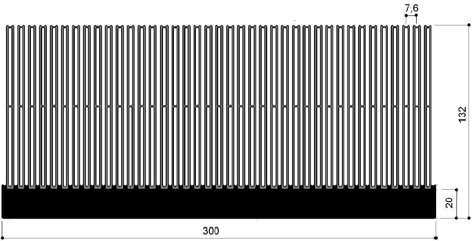 code art. FM479 : Dissipateurs thermiques en aluminium en barres