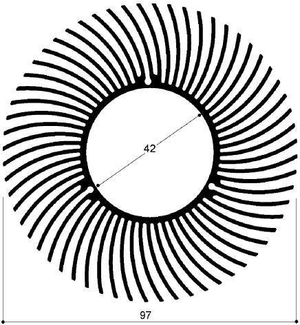 code art. FM512 : Aluminum heat sinks in bars