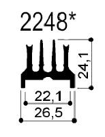 kod sztuka. FM2248: Aluminiowe radiatory w prętach