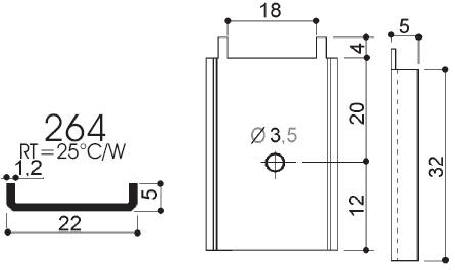 Radiatoare din aluminiu pentru componente TO-220