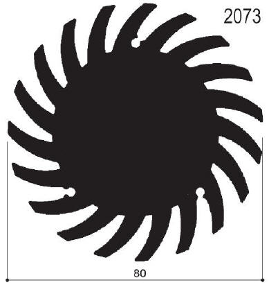 code art. FM20723: Aluminum heat sinks in bars