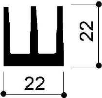code art. FM809: Aluminum heat sinks in bars
