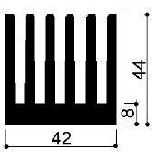 code art. FM914 : Aluminum heat sinks in bars 